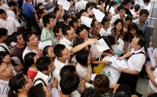 iPhone - People flooded Foxconn Technology with résumés at a 2010 job fair in Henan Province China NYT   1-22-12